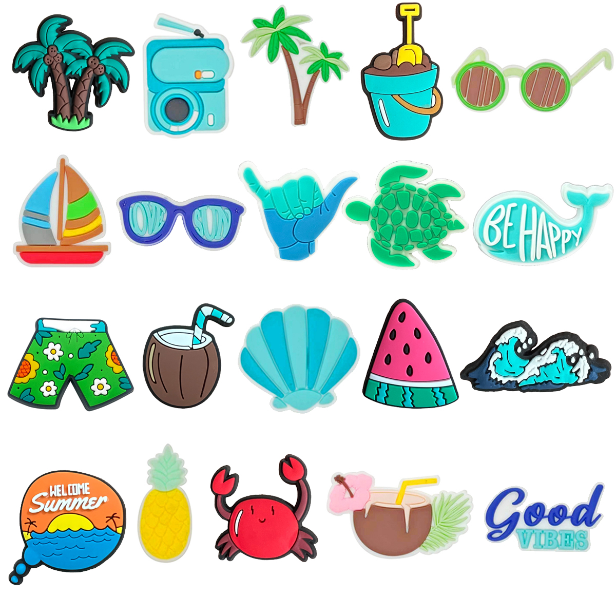 Women'S Shoes Crocs - Summer Beach Coco Shoe Charms for