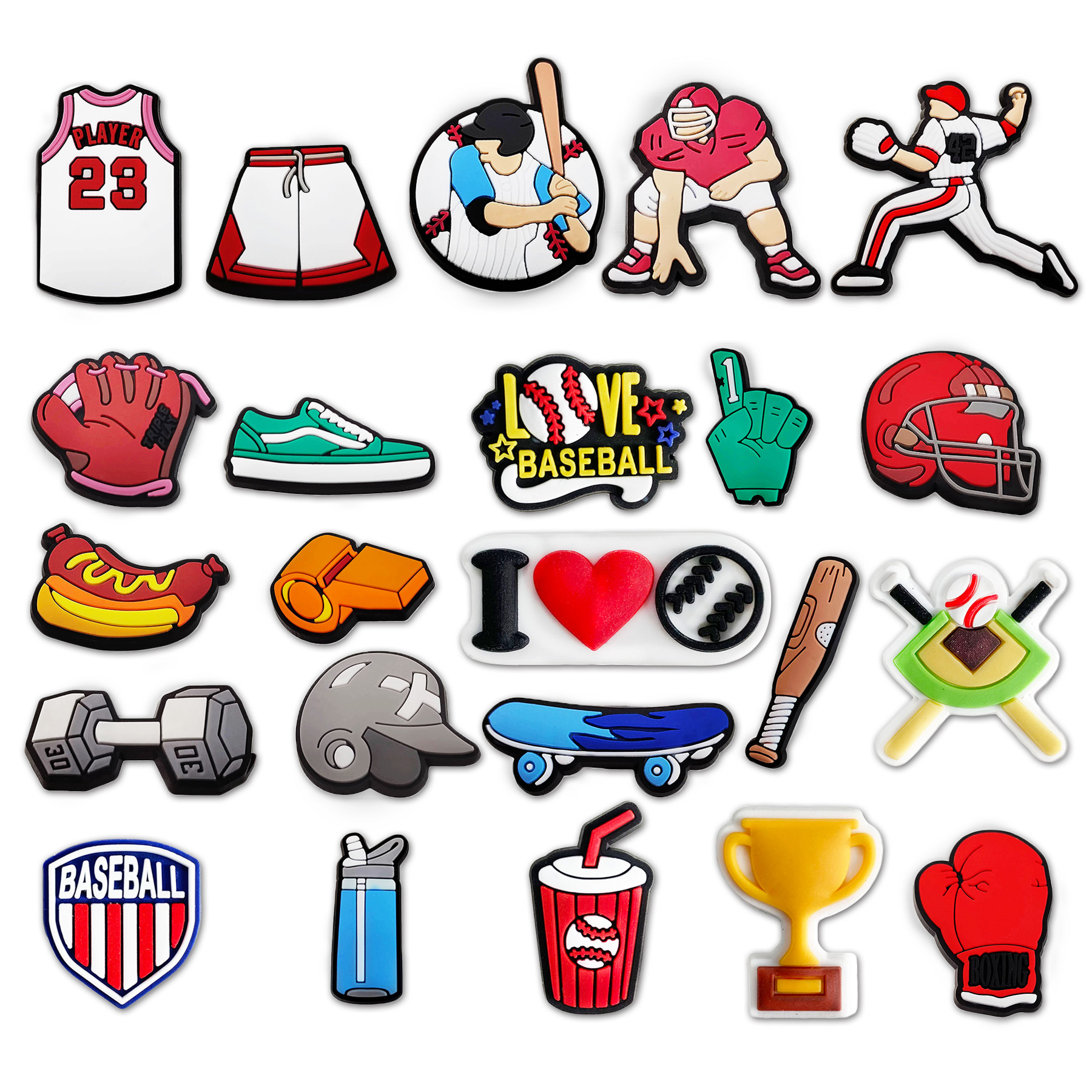 Women'S Shoes Crocs - Hot 1Pcs PVC Love Baseball Shoe
