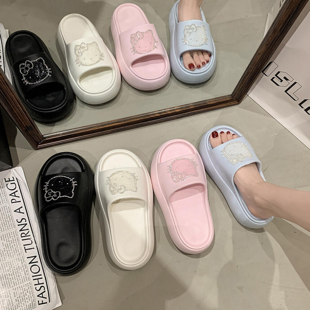 Women'S Shoes For Flat Feet - 2026 New Hello Kitty Women Slippers