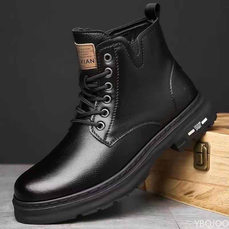 Suede Ankle Boot - Fashionable versatile spring autumn new high
