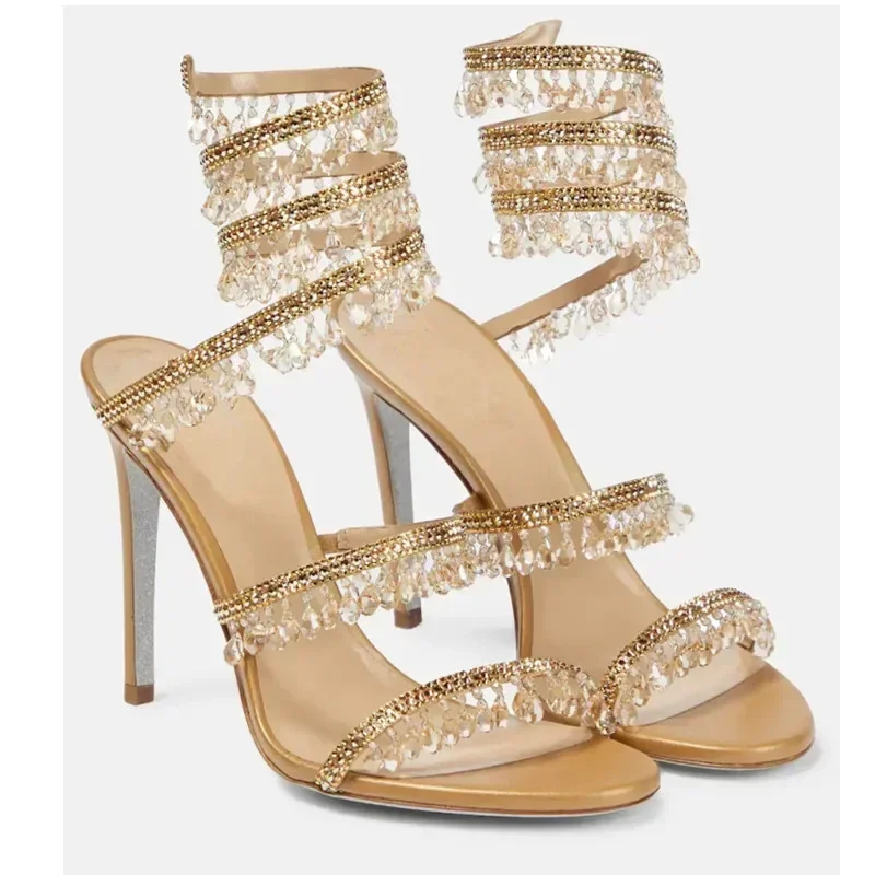 2026Women's New Water Diamond  - Ankle Strap Heels 评论和价格