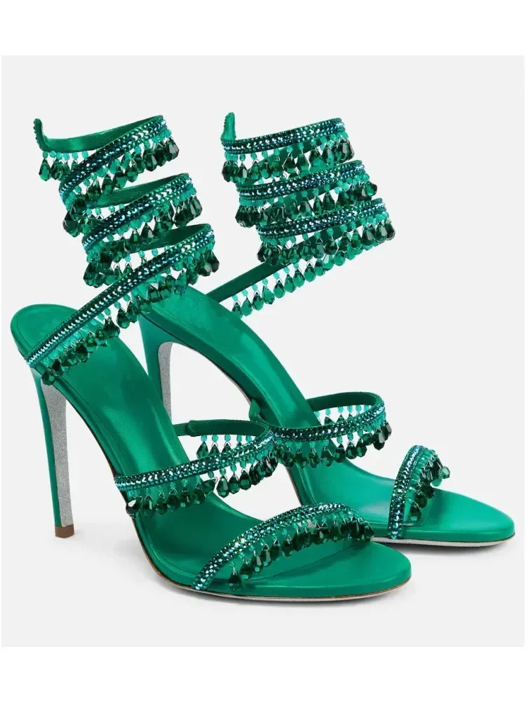 2026Women's New Water Diamond  - Ankle Strap Heels 评论和价格