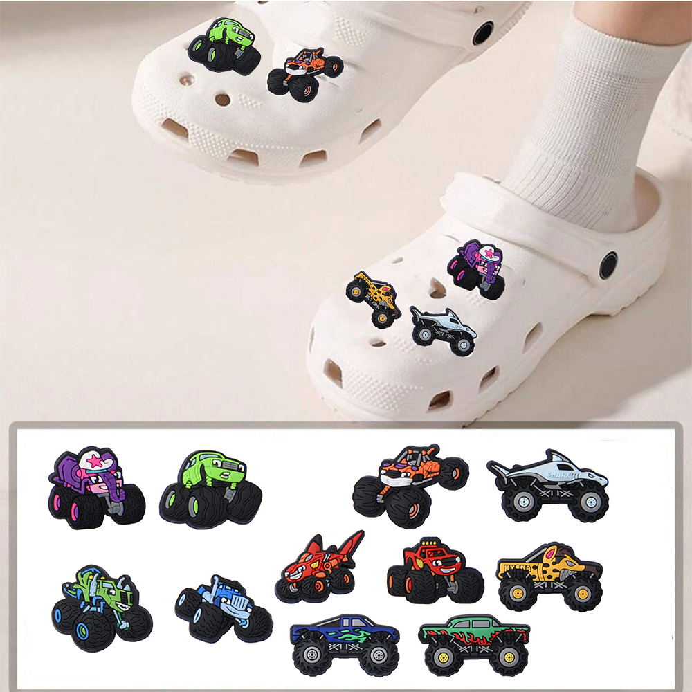 11Pcs Cars Cartoon Shoe Charms - Women'S Shoes Crocs 评论和价格