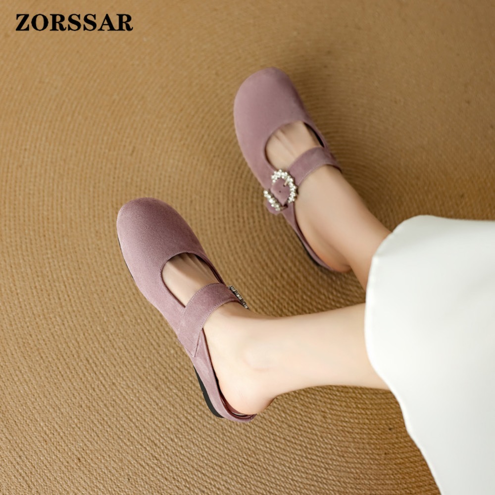 Women's Suede Flat Mary Jane M - Kids Shoes Women 评论和价格