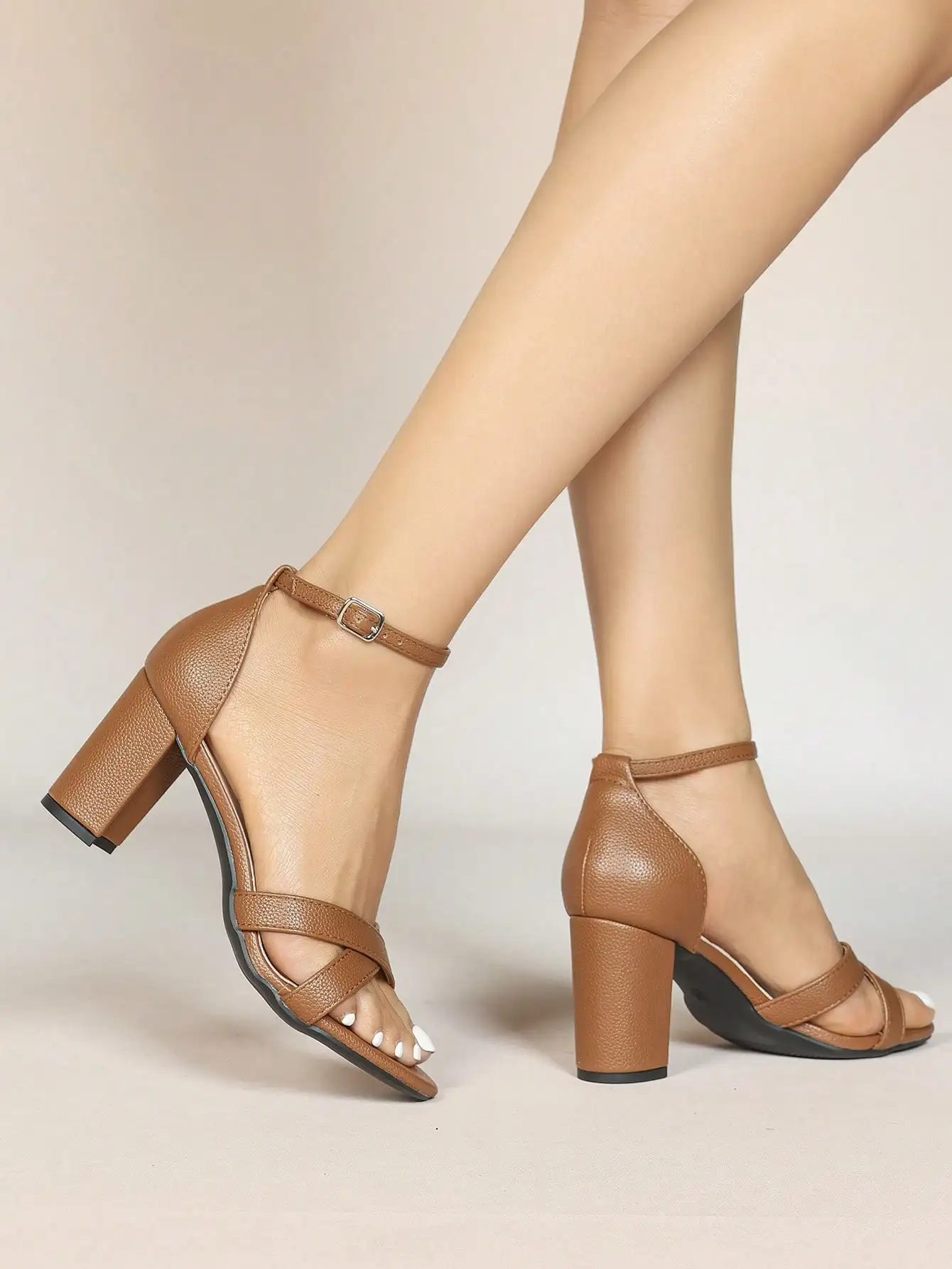 Women's Fashion European And A - Ankle Strap Heels 评论和价格