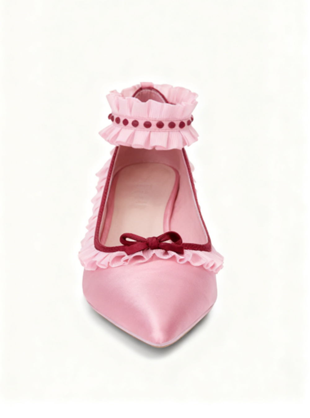 Soft Playful Style Blush Satin - Ankle Strap Heels 评论和价格