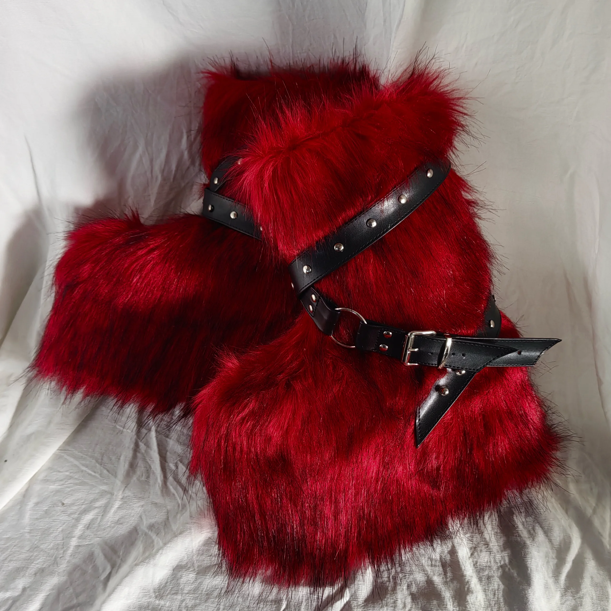Red Fur Thick-Soled Cross-Buck - Women'S Shoes Red Bottoms 评论和价格