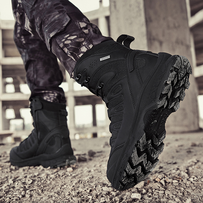 New Men Tactical Boots Militar - Suede Ankle Boot 评论和价格