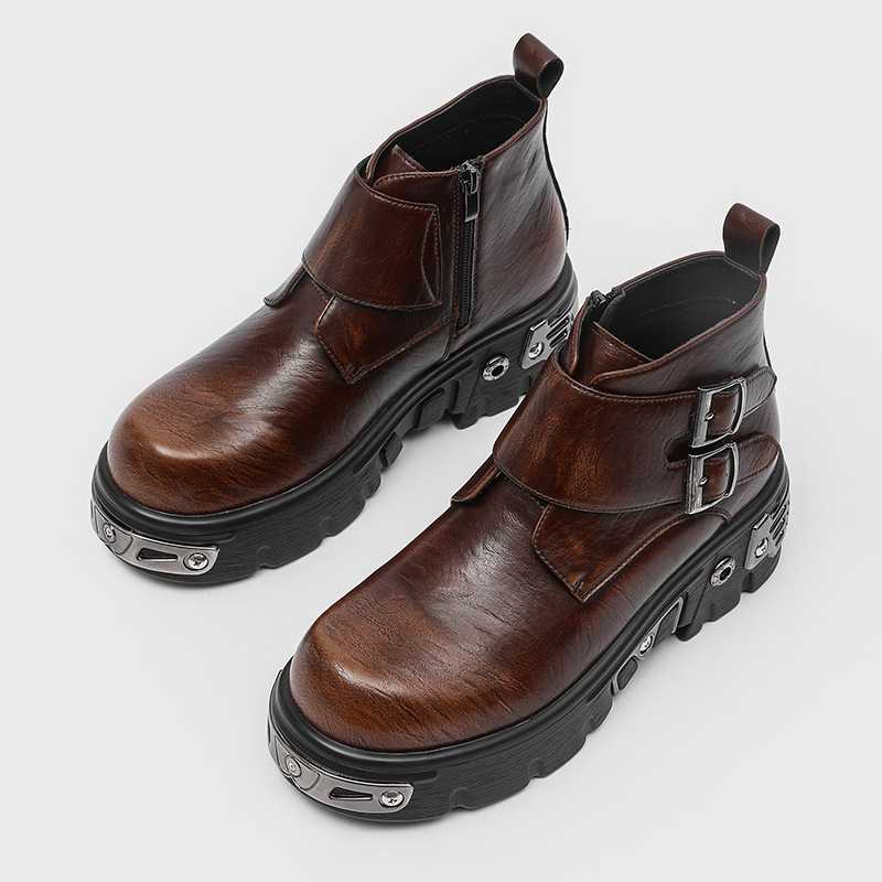 large size men fashion punk go - Suede Ankle Boot 评论和价格