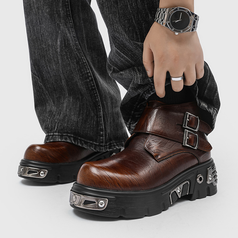 large size men fashion punk go - Suede Ankle Boot 评论和价格