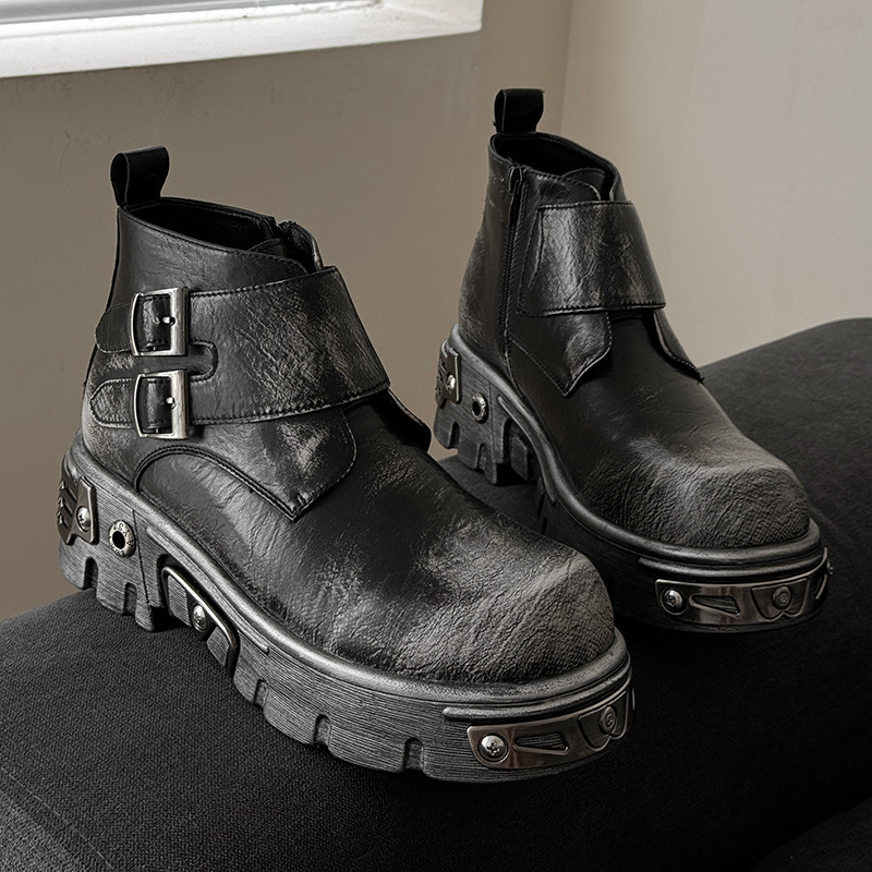 large size men fashion punk go - Suede Ankle Boot 评论和价格