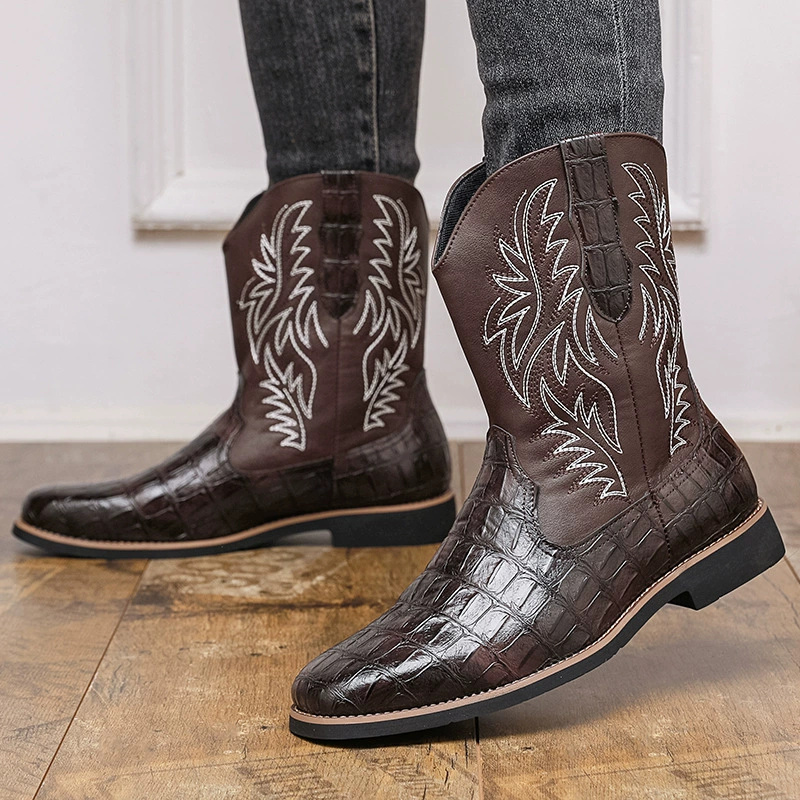 Men's Croc-Embossed Western Co - Women'S Shoes Crocs 评论和价格