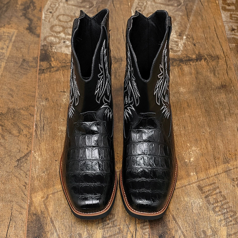 Men's Croc-Embossed Western Co - Women'S Shoes Crocs 评论和价格