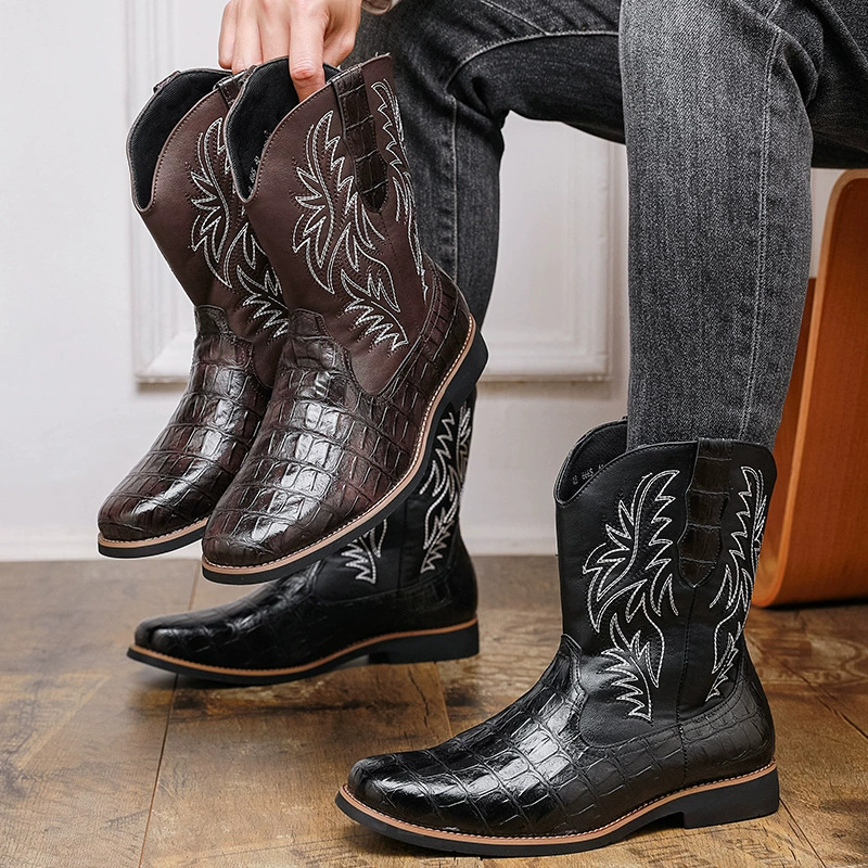Men's Croc-Embossed Western Co - Women'S Shoes Crocs 评论和价格