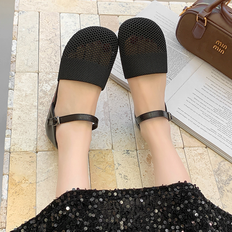 2025 New Spring Summer Mesh Sa - Ankle Strap Heels 评论和价格
