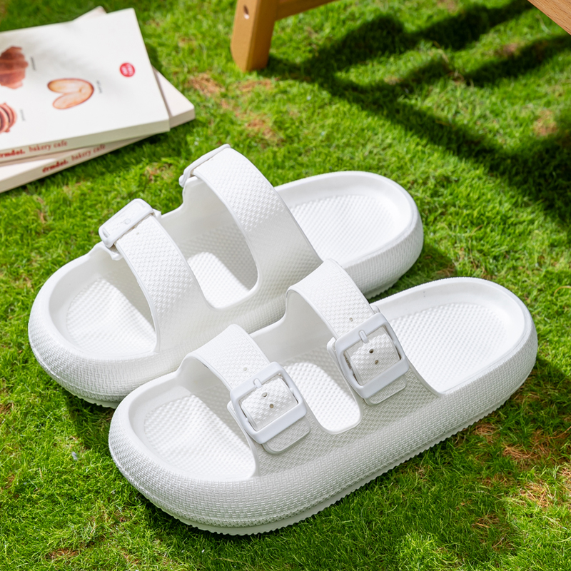 Pure Color Adjustable Buckle S - Women'S Shoes For Flat Feet 评论和价格