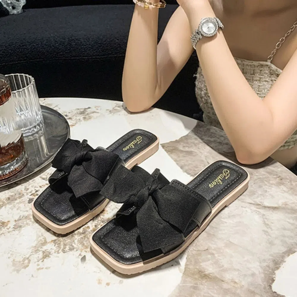 Casual Soft Sole Bowknot Slipp - Women'S Shoes For Flat Feet 评论和价格
